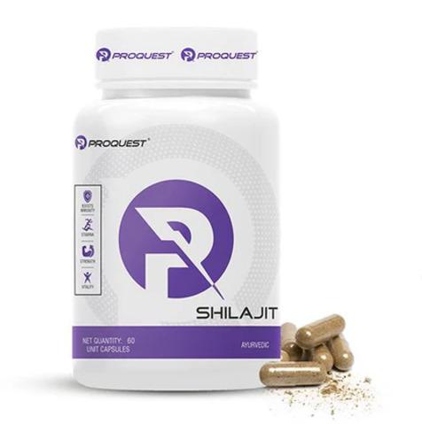Proquest Shilajit 500mg - 60 Capsules for Energy & Stamina
