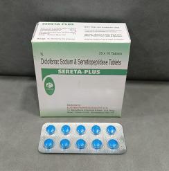 Diclofenac Sodium And Serratiopeptidase Tabletts