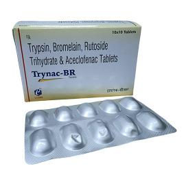 Trypsin Bromelain Rutoside Trihydrate And Aceclofenac Tablets