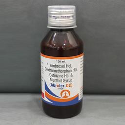 Ambroxol Hcl Dextromethorphan Hbr Cetirizine Hcl And Menthol Syrup 100 ml