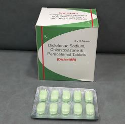 Diclofenac Sodium Chlorzoxazone And Paracetamol Tablets