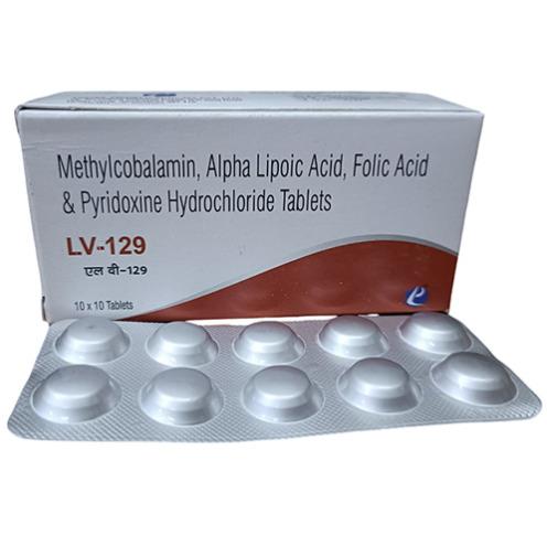 Methylcobalamin Alpha Lipoic Acid Folic Acid And Pyridoxine Hydrochloride Tablets 129 mg