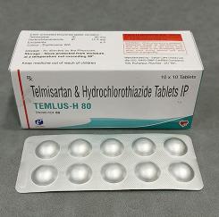 Telmisartan And Hydrochlorothiazide Tablets IP 80 mg