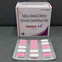 Voglibose Glimepiride And Metformin Hydrochloride Tablets V3