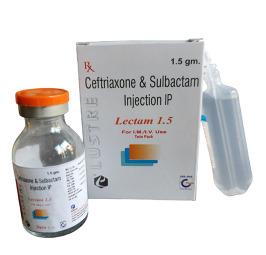 Ceftriaxone And Sulbactam Injection IP 1.5 gm
