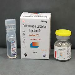 Ceftriaxone And sulbactam Injection IP 375 gm