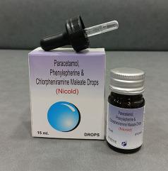 Paracetamol Phenylepherine And Chlorpheniramine Maleate Drops 15 ml