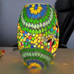 Mosaic Glass Dholak Lamp