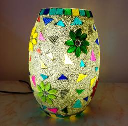 Mosaic Glass Dholak Lamp