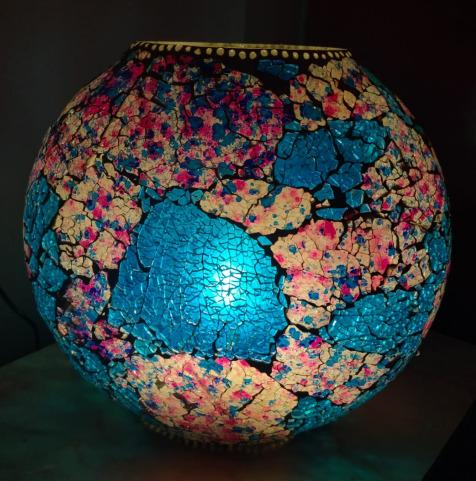 Tuffen Glass Purse Lamp