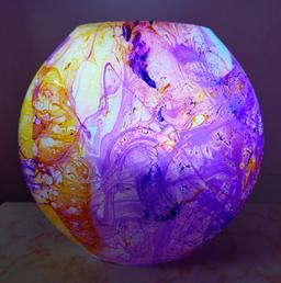 3D Glass Purse Lamp