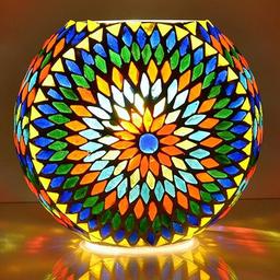 Mosaic Glass Purse Lamp