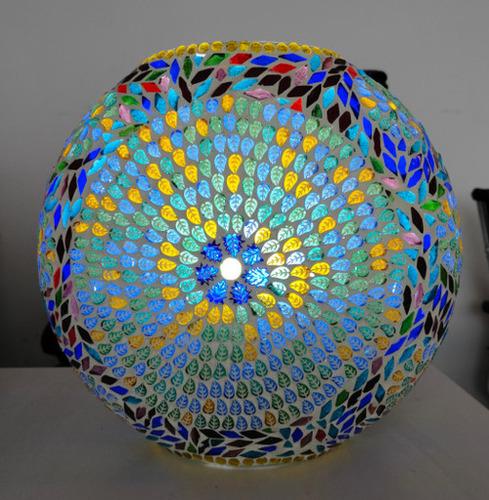 Mosaic Glass Purse Lamp