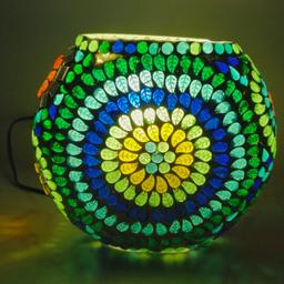 Mosaic Glass Purse Lamp