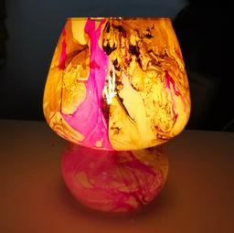 3D Glass Table Lamp