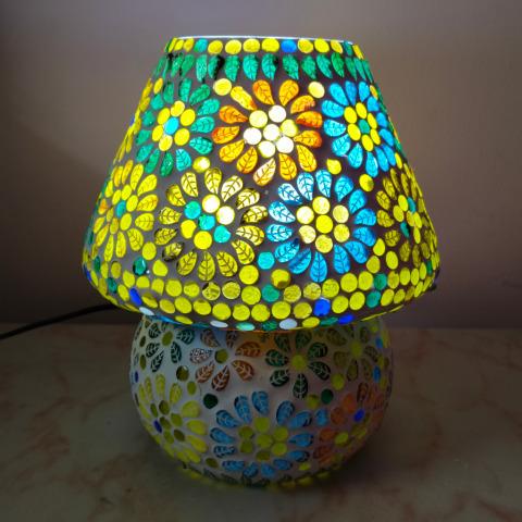 Mosaic Glass Table Lamp