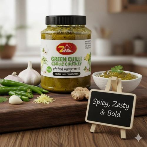 Green Chilli Garlic Chutney