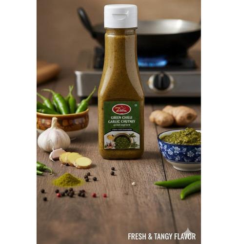 Green Chiili Garlic Chutney Fresh & Tangy Flavour