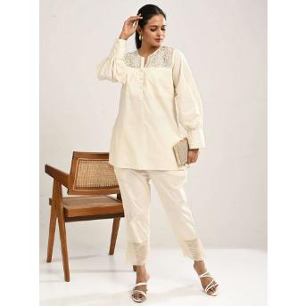 Ivory Cotton Co-ord Set