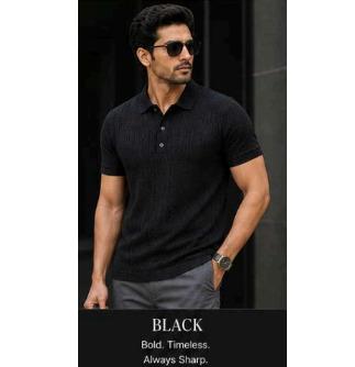 Premium Textured Polo T-Shirt