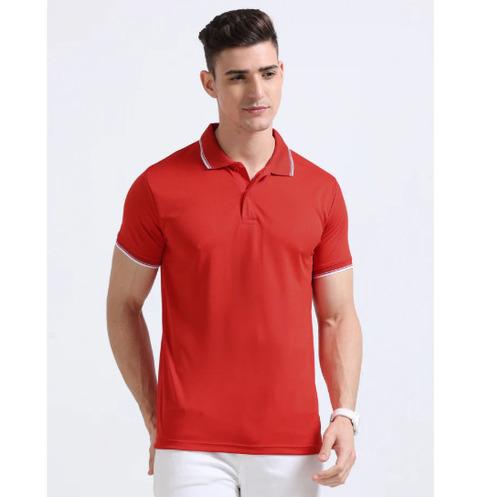 PrimoKnit Dotcell Polo - Red with White Tipping