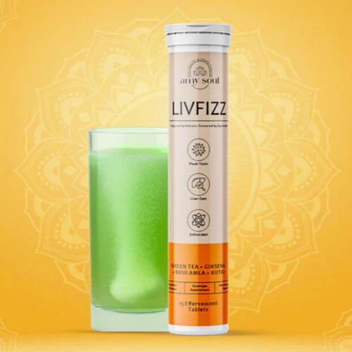 LivFizz - Ayurvedic Hangover Relief & Liver Detox Effervescent Tablets (15 Tabs)