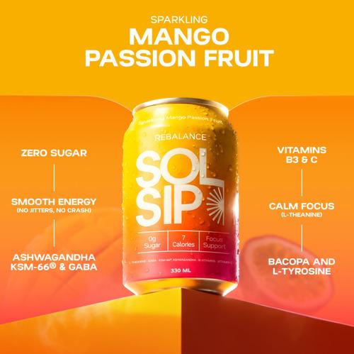 Sparkling Mango Passion Fruit 330ml