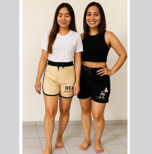 Ladies Apple Cut Shorts Cotton