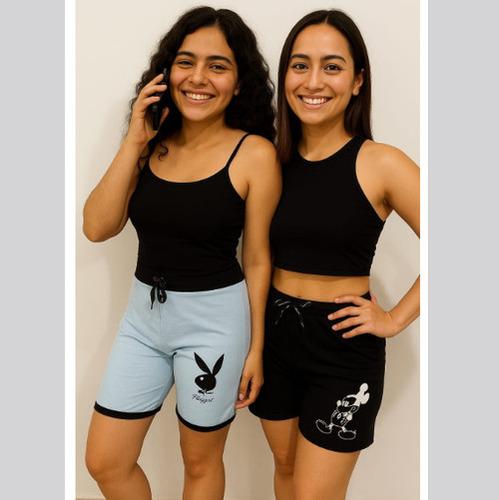 Ladies Apple Cut Shorts Cotton