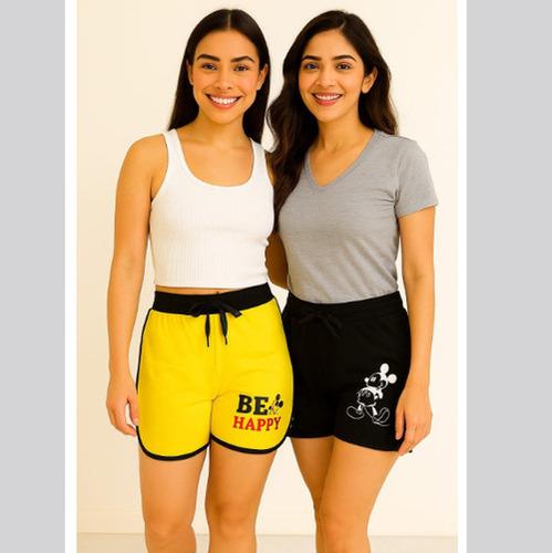 Ladies Apple Cut Shorts Cotton