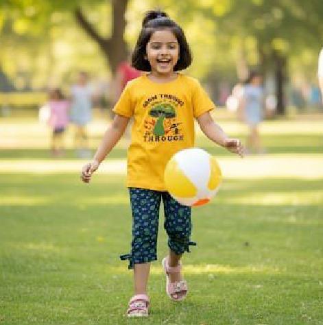 Girls Capri T-Shirt Set