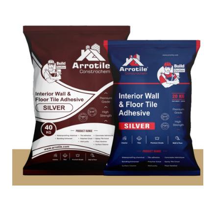 Arrotile SILVER Floor Tile Adhesive (Grey)