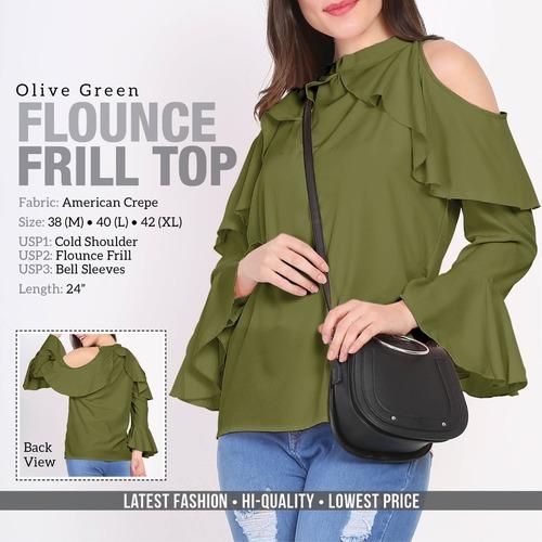 Flounce Frill Top