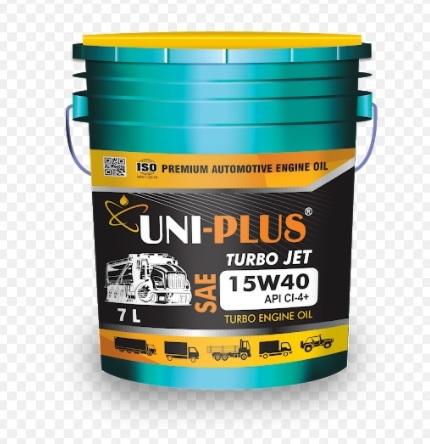 UNI-PLUS TURBO JET 15W-40 CI-4 PLUS HEAVY DUTY DIESEL ENGINE OIL (7.5LTR)