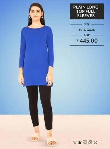 Plain Long Top Full Sleeves