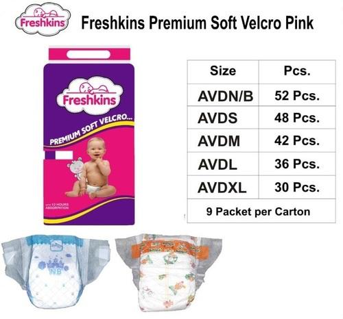 FRESHKINS PREMIUM SOFT VELCRO PINK