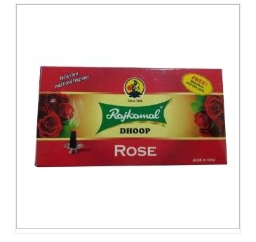 RAJKAMAL MATCH BOX ROSE DHOOP 20 STICKS