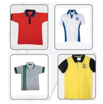 School Plain Lining Half Sleeve Shirt