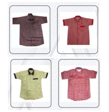 School Check Half Sleeve Shirt