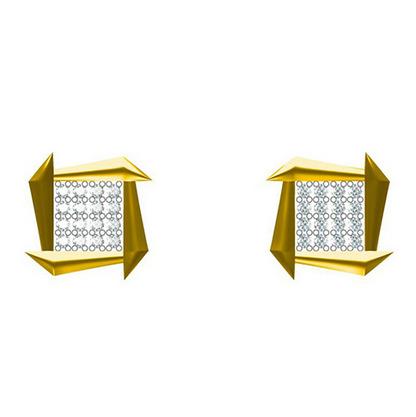 Office Wear Sqaure Earring 