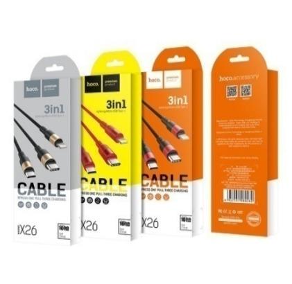 X Press One Pull three charging cable 3 in 1 