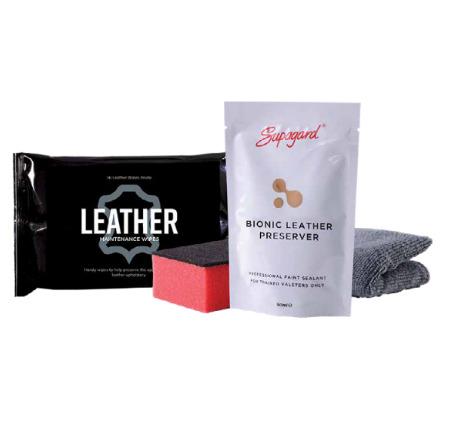 LEATHER PRESERVER & WIPES KIT
