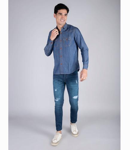 Denim Shirt Dark Blue