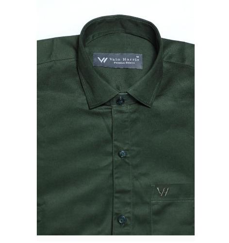 Liswan Premium Shirt Casual & Stylist Line Green Classic