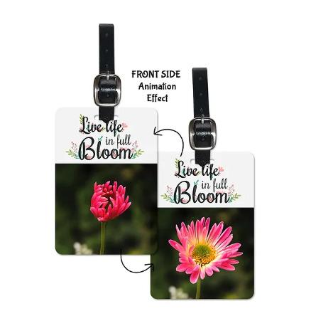 3D Lenticular Luggage Tag - Bloom Set of 2