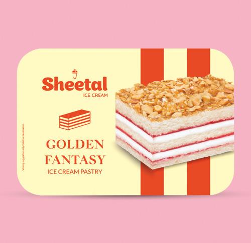 Golden Fantasy Ice Cream Pastry