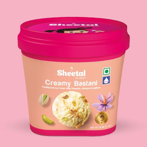 Creamy Bastani Traditional ice cream with Pistachio, Almond & Saffron