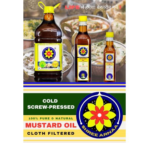 Shree Arnaa Cold Screw Pressed Mustard Oil