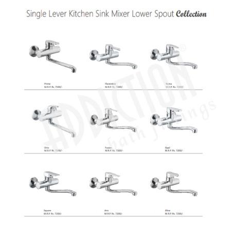 Single Lever Kitchen Sink Mixer Lower Spout Collection