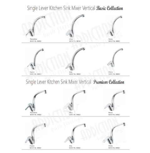 Single Lever Kitchen Sink Mixer Vertical